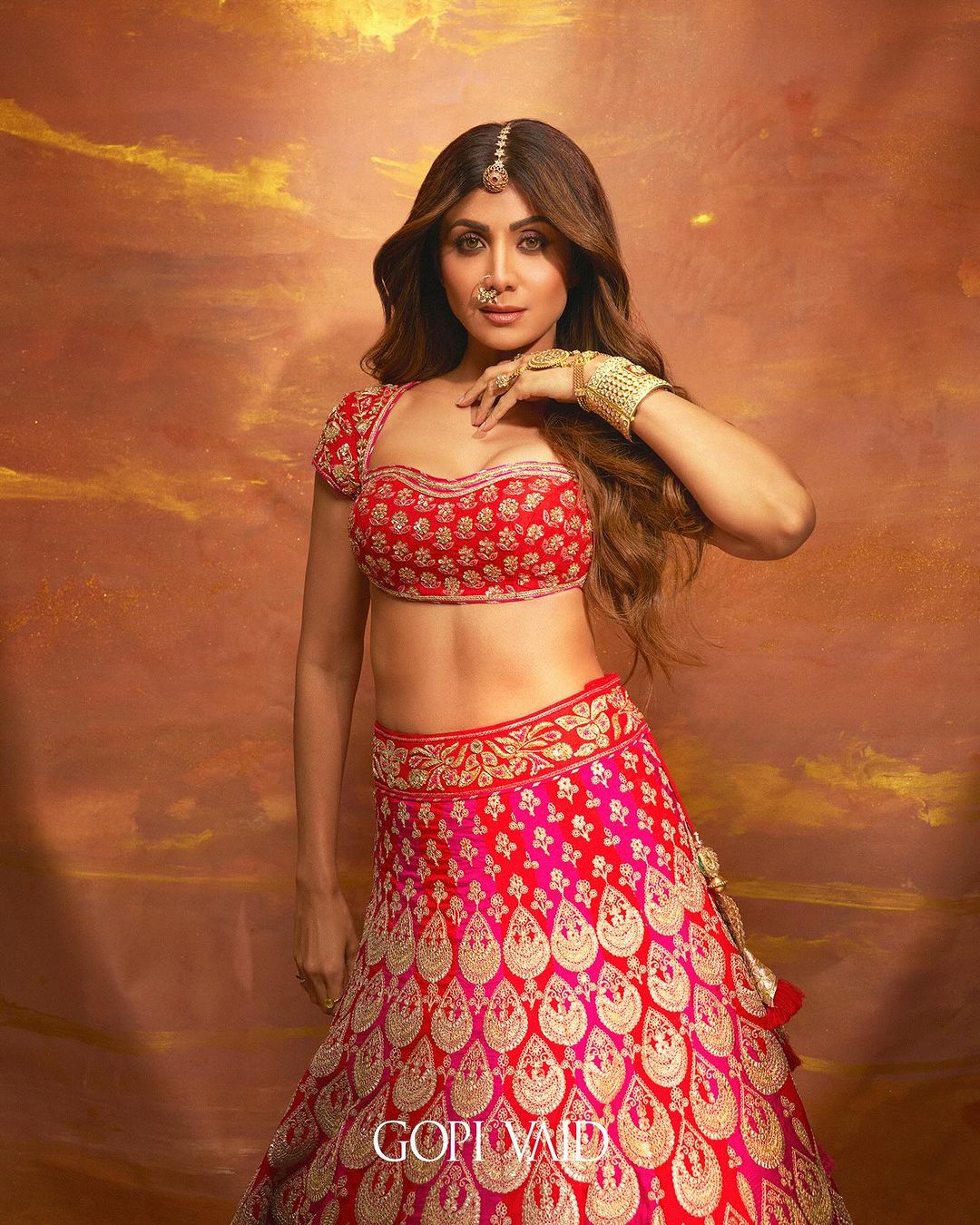 Golconda Shilpa lehenga set