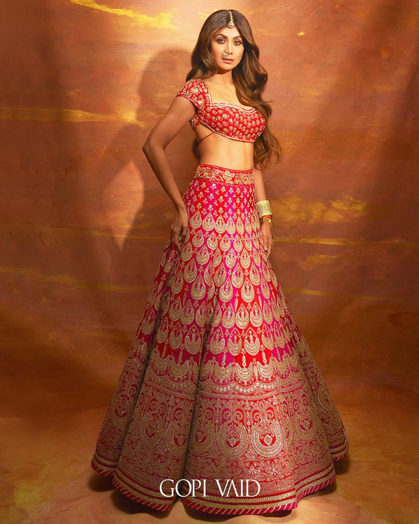 Golconda Shilpa lehenga set