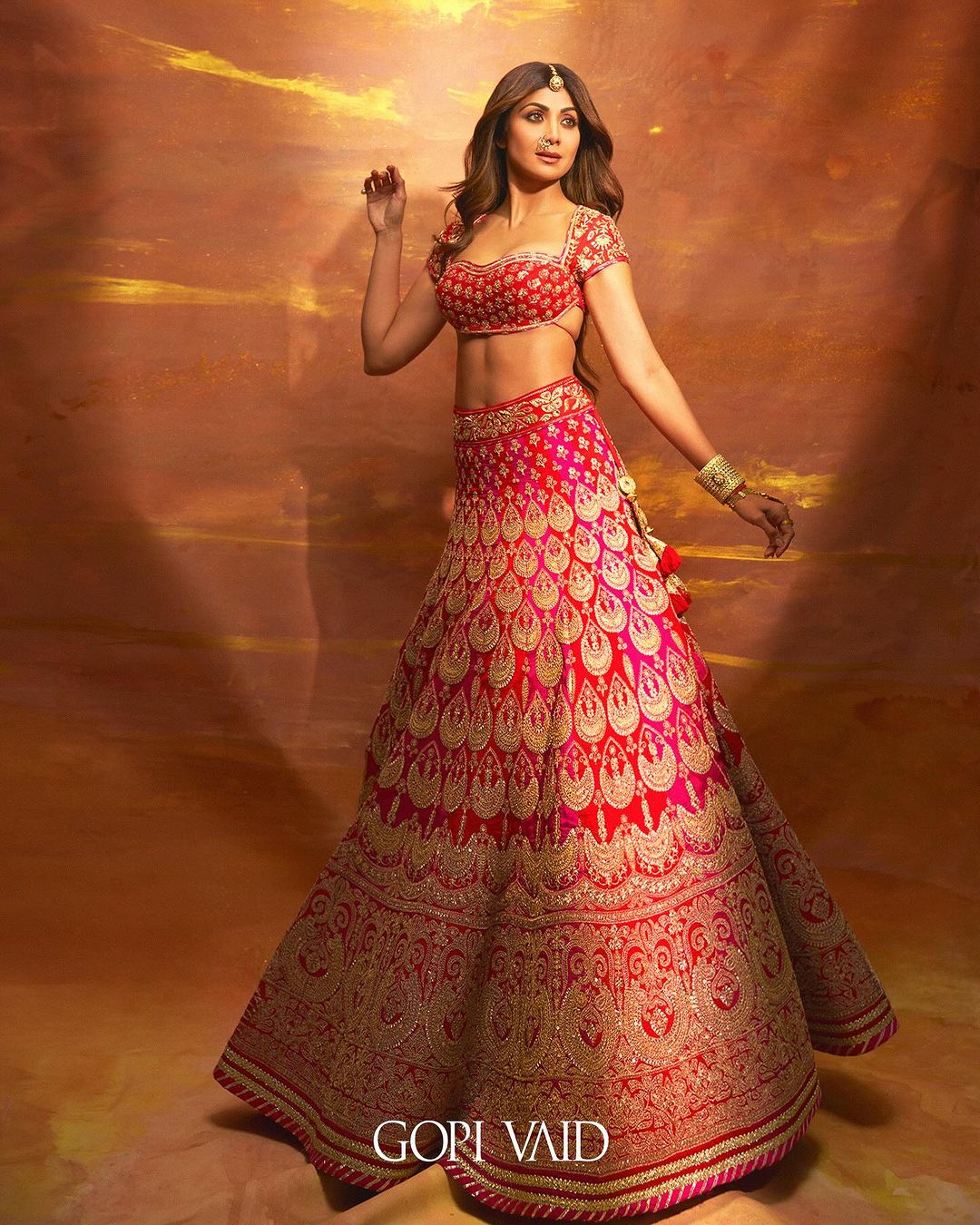 Golconda Shilpa lehenga set