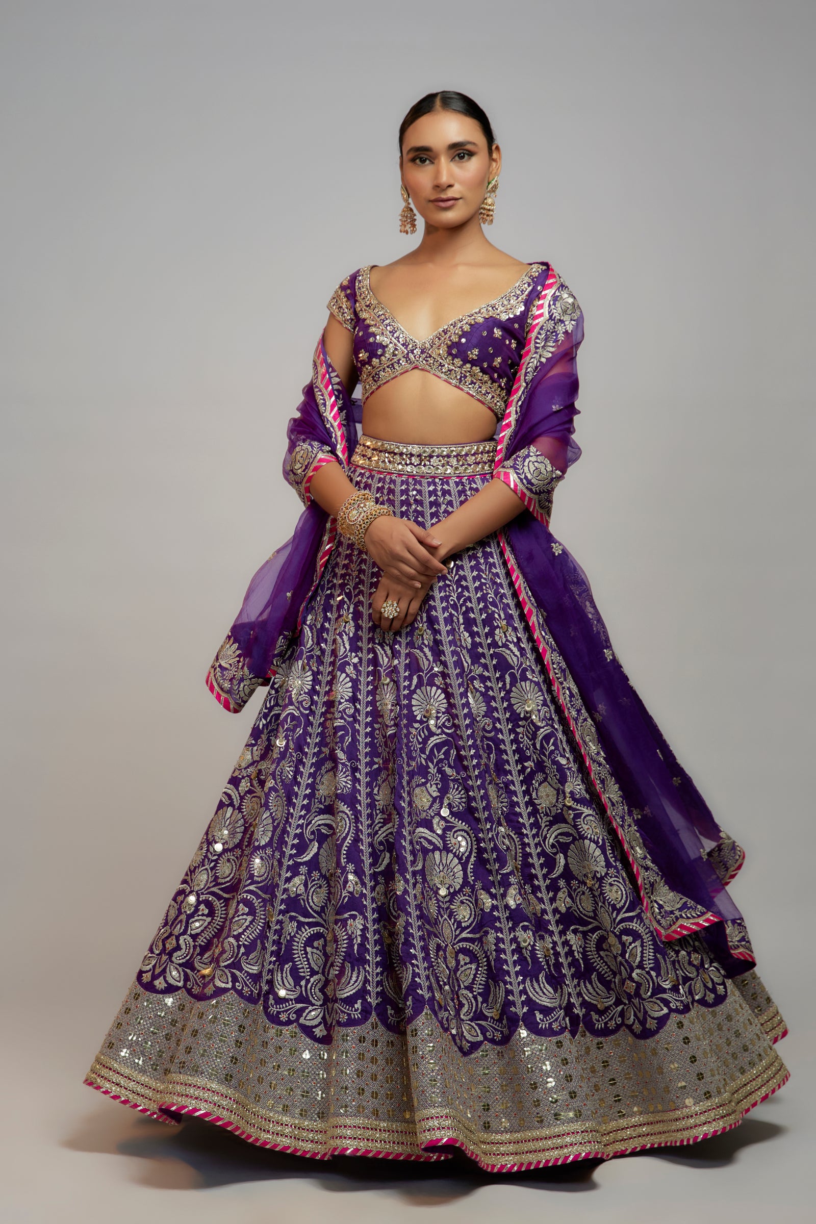 Tamanha  Bhatia in Golconda Sacchi lehenga set