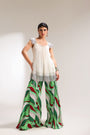 The beverly hills crème tunic with bell-bottoms set