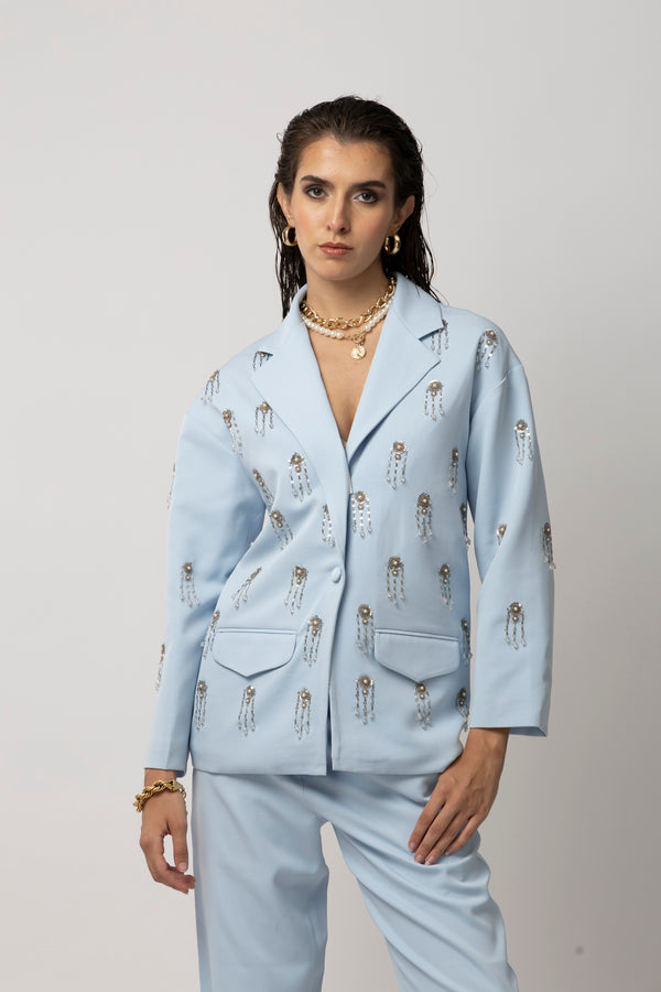 Elle Elegance Blue Blazer