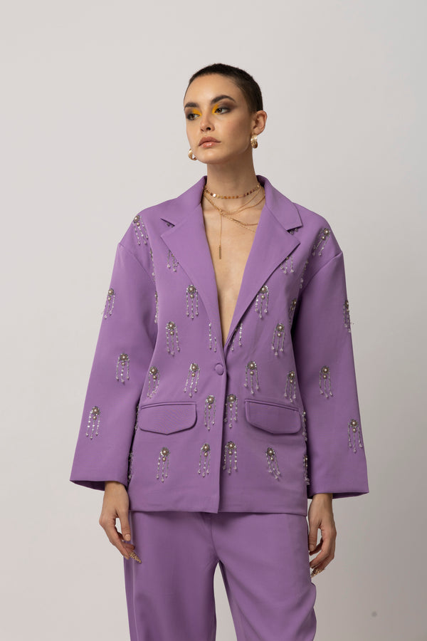 Elle Elegance Lavender Blazer