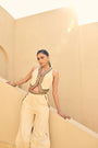 Khadi Waist Coat With Khadi Harem Pants