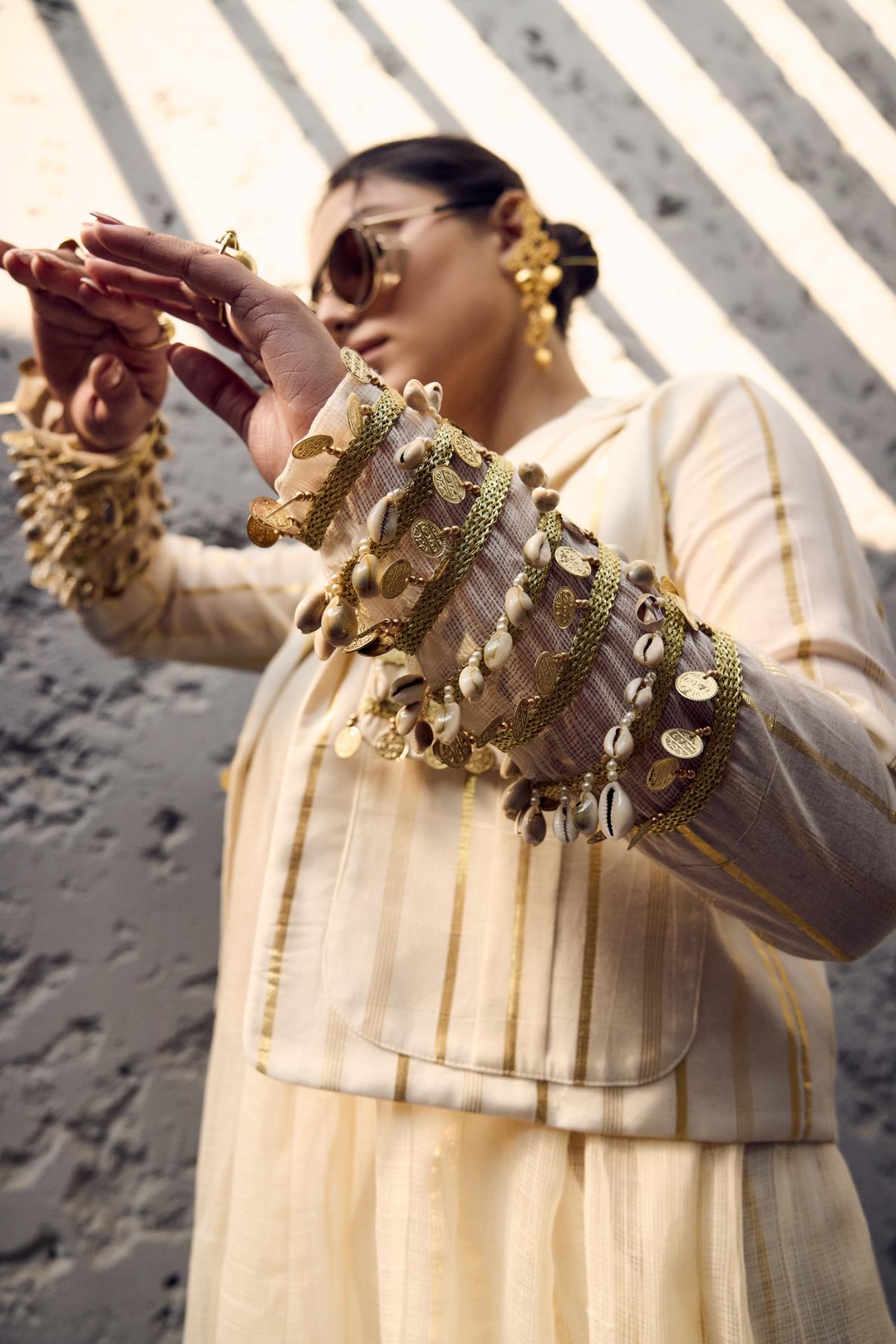 Devi Drape Ivory 4 Piece Set