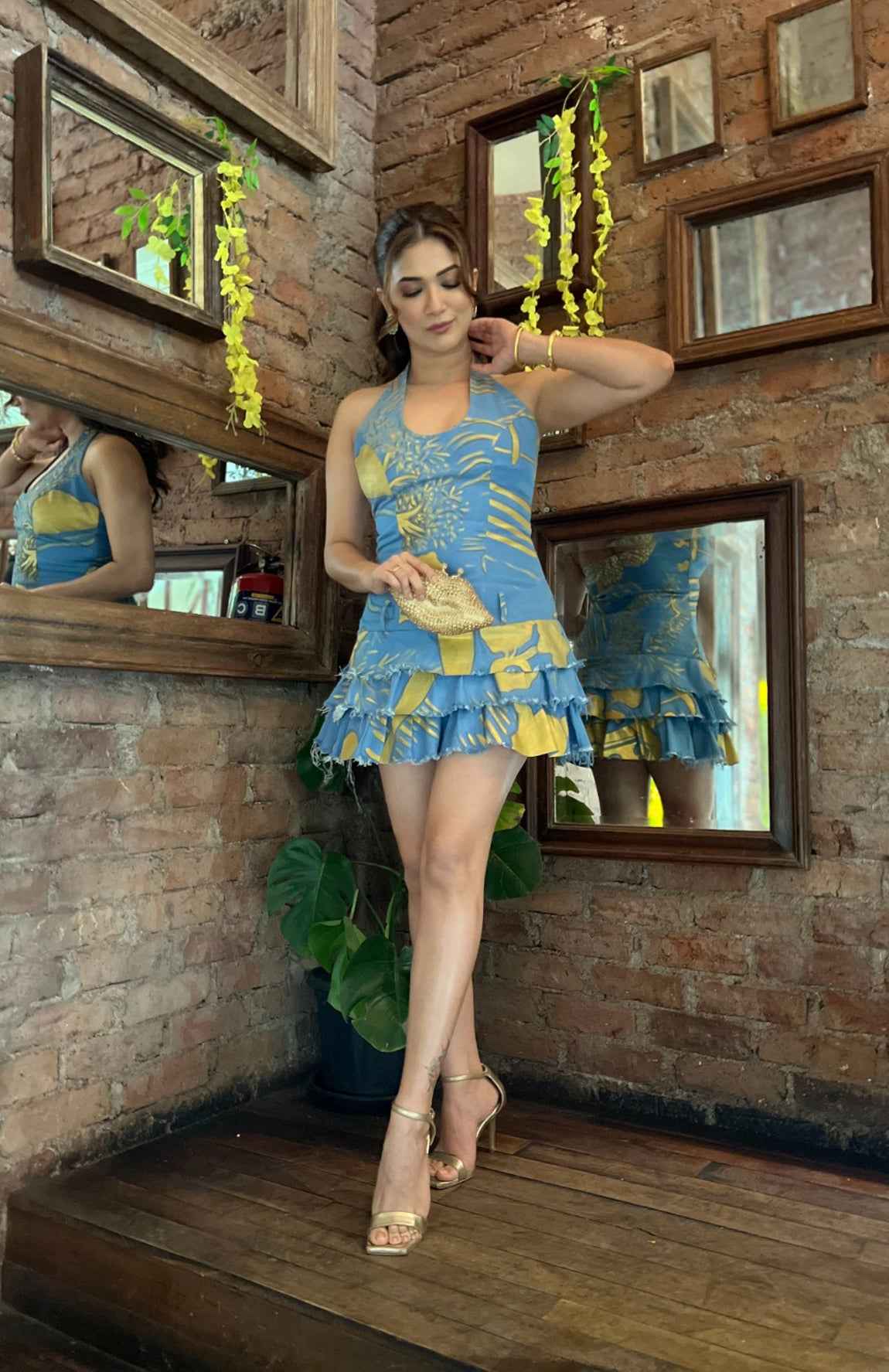 Hand Painted Short Dress