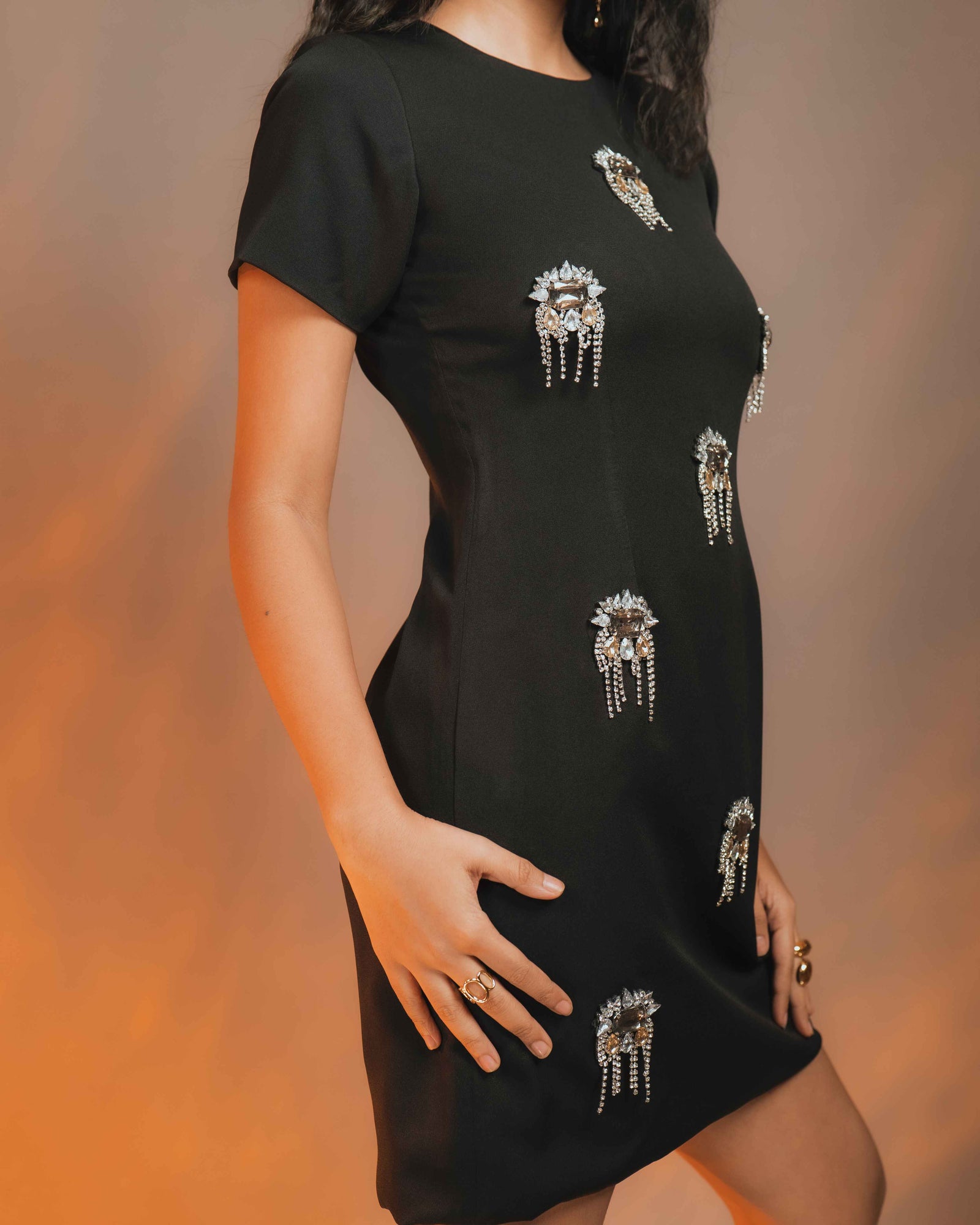 Star Light Fur Dress