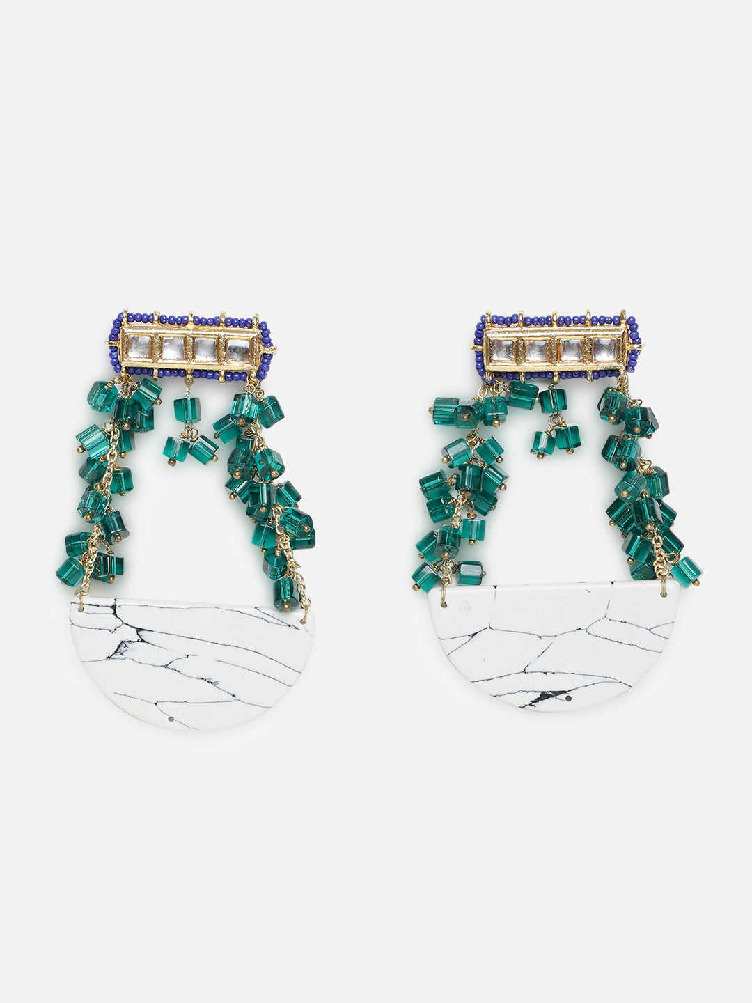 Sabz-e-Bahaar Drop Earring