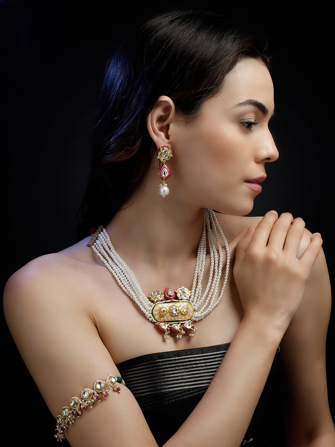 Rang-e-Gul Drop Earring