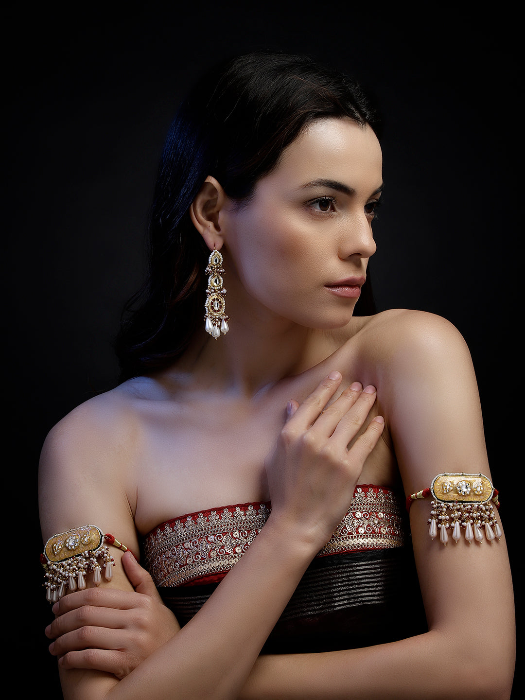 Husn-e-Laal Drop Earring