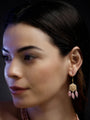 Rosy Charm Drop Earring