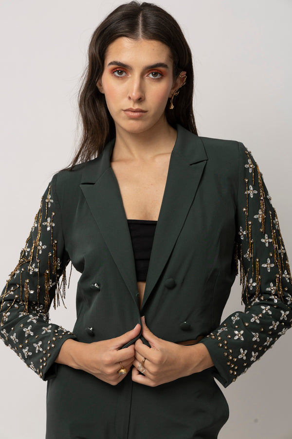 Verdant Vogue Green Jacket