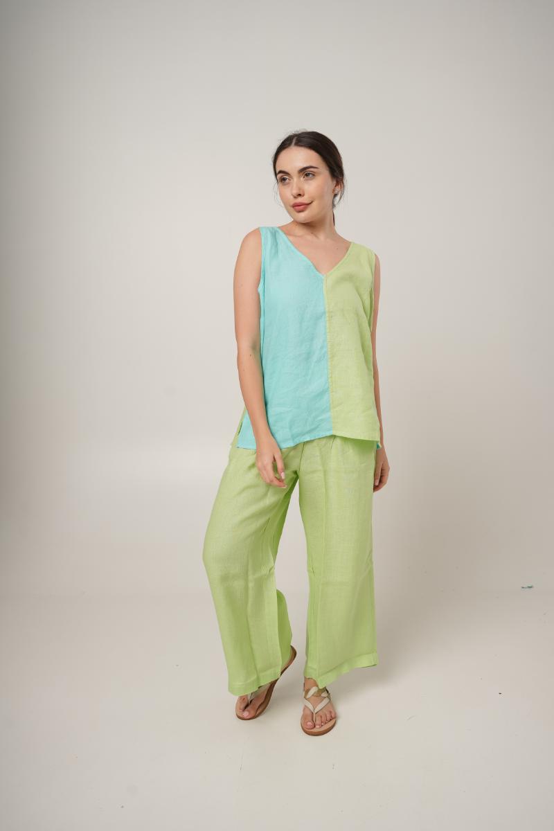 Pleated Flood Pant