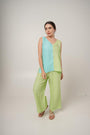 Pleated Flood Pant