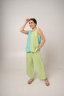 Pleated Flood Pant