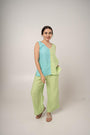 Pleated Flood Pant