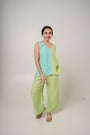 Pleated Flood Pant