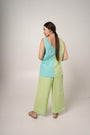 Pleated Flood Pant