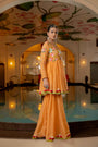 Orange Organza Sharara Set