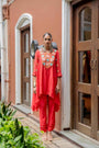 Asymmetrical  Kurta Set