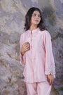 Top An Chanderi Fabric One Side Work Down