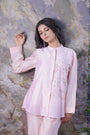 Top An Chanderi Fabric One Side Work Down