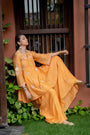 Orange Malai Chanderi Sharara Set