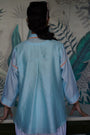 Chanderi Shirt With Playful Orange Resham Work