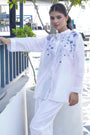 White Chanderi Top And Statement