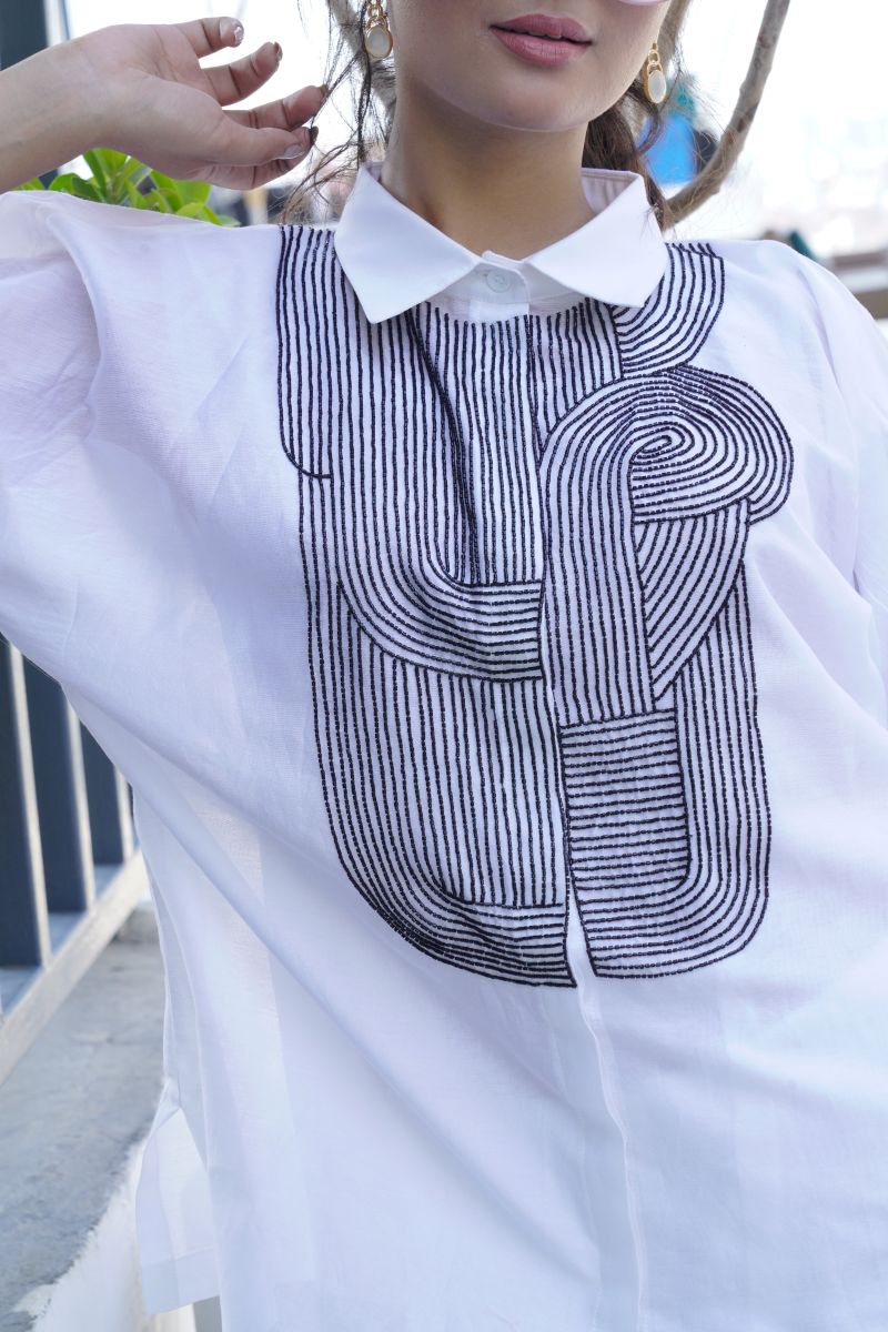 Chanderi Smocked Top