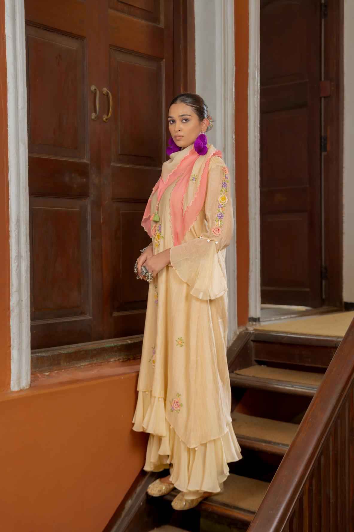 Layered Hem Kurta Set