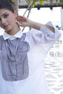 Chanderi Smocked Top