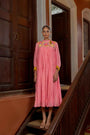 Pink Malai Chanderi Dress