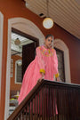 Pink Malai Chanderi Dress