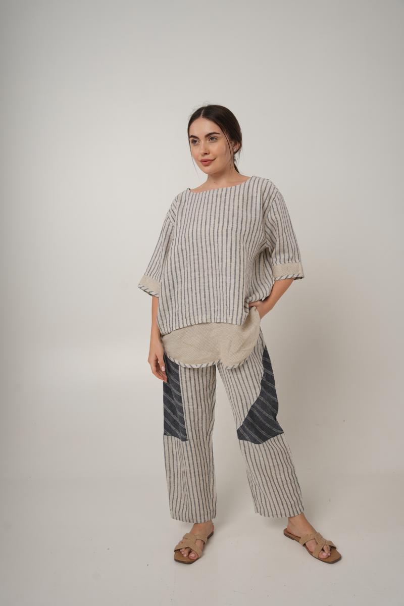 Vanetia Pure Linen Tops