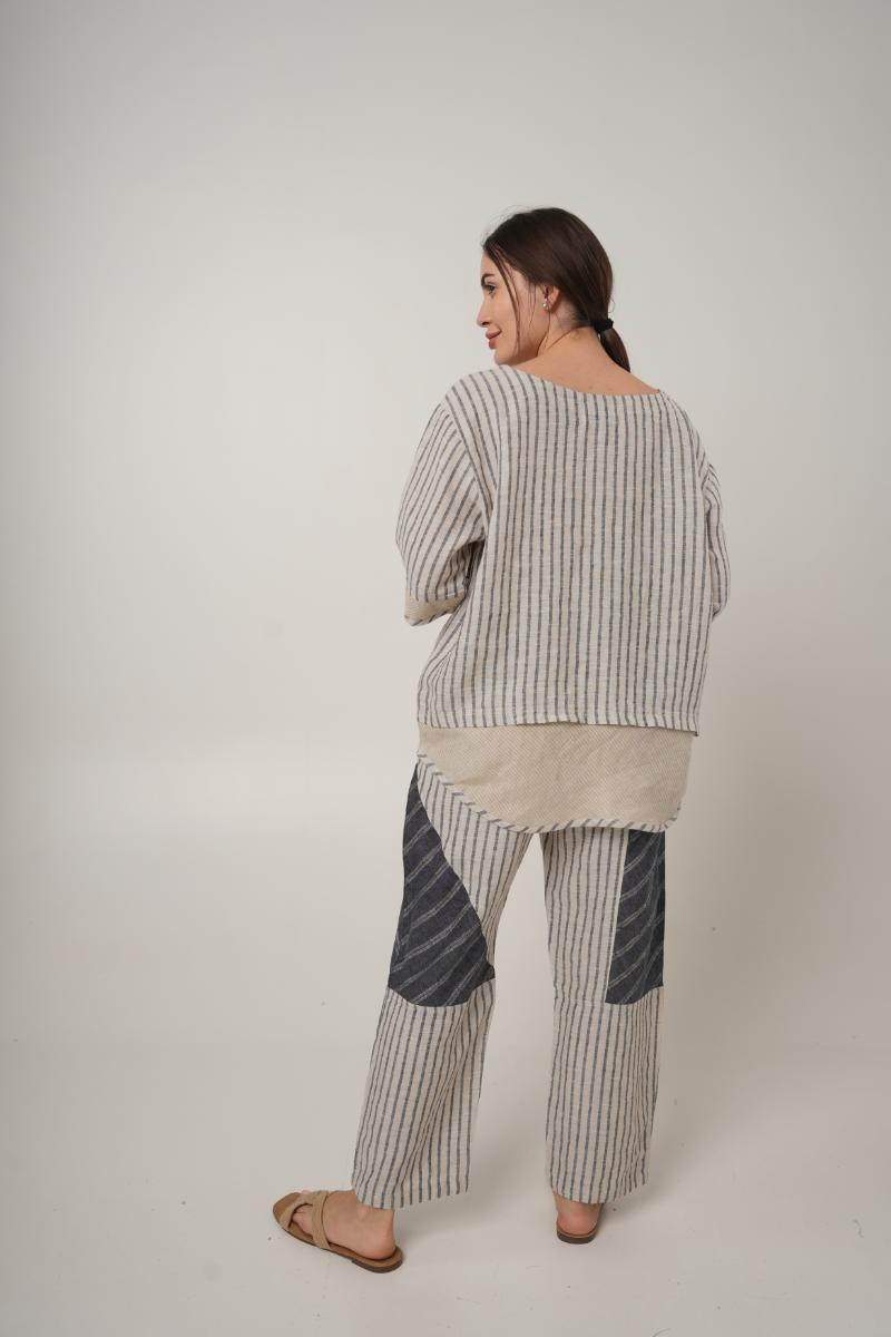 Vanetia Pure Linen Tops