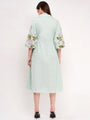 Effortlessly Chic Mint Green Poplin Dress