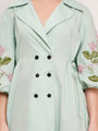Effortlessly Chic Mint Green Poplin Dress