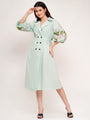 Effortlessly Chic Mint Green Poplin Dress