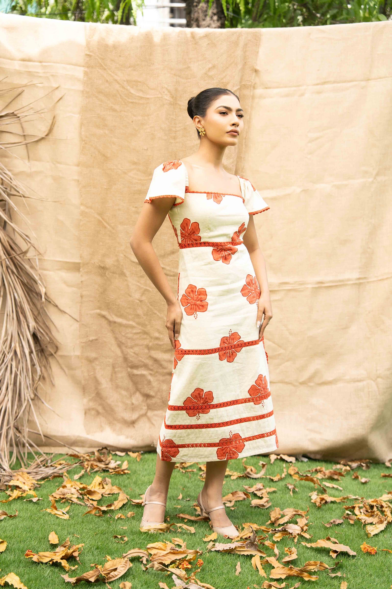 A Fitted Midi Dress