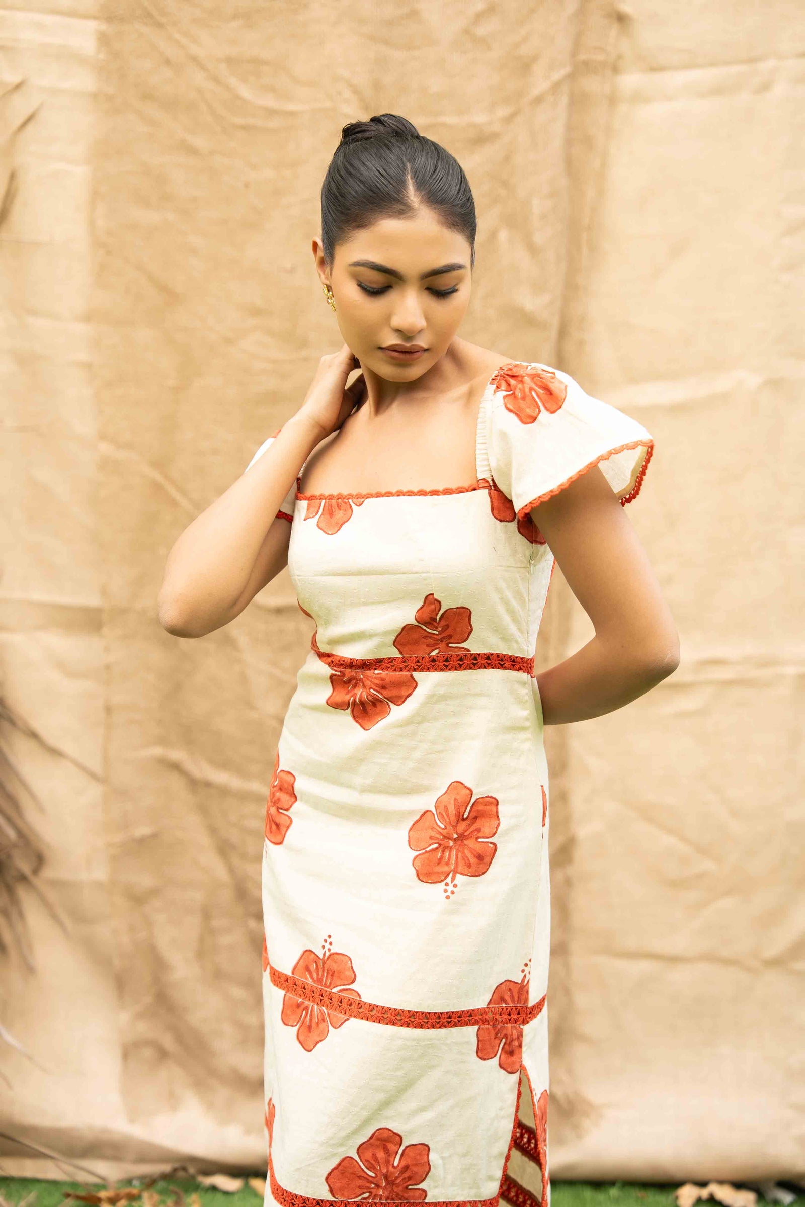 A Fitted Midi Dress