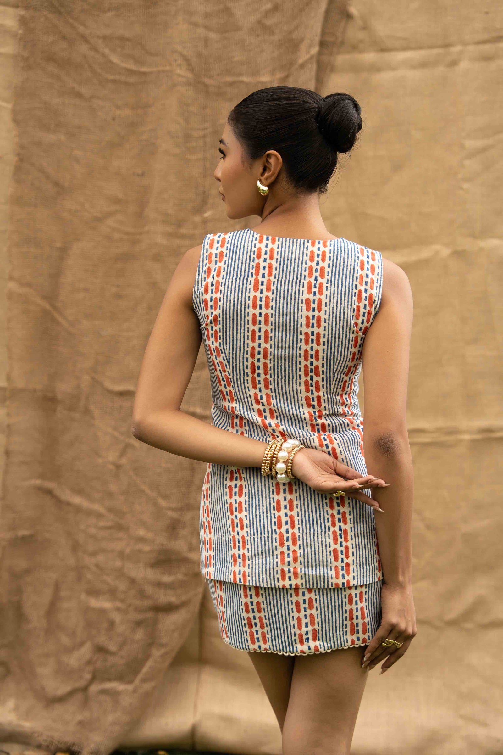 A Geometrical Printed Coord Set