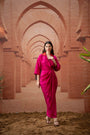 Fuscia wrap dress