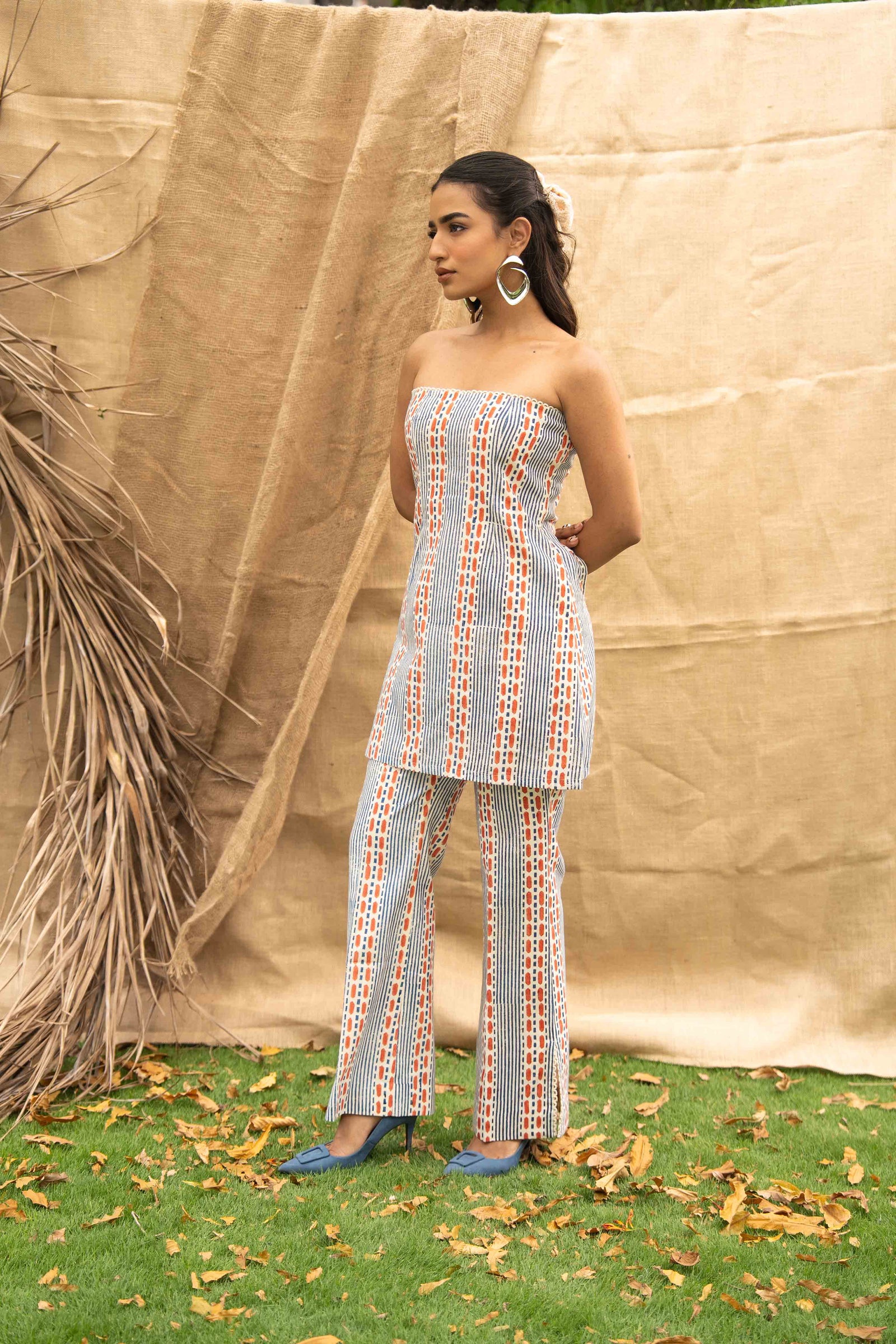 Geometric Printed Tube Top