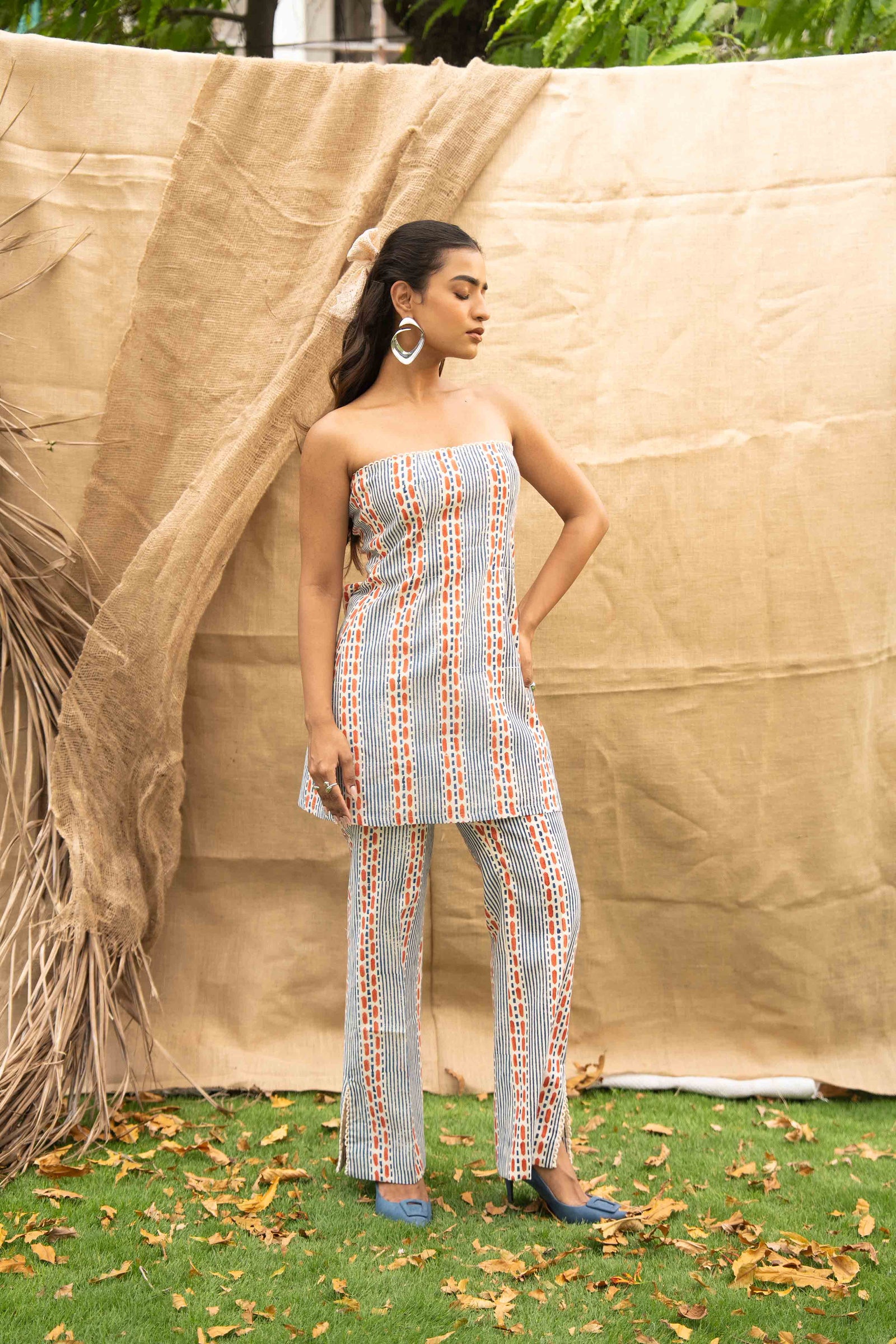 Geometric Printed Tube Top