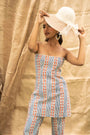 Geometric Printed Tube Top