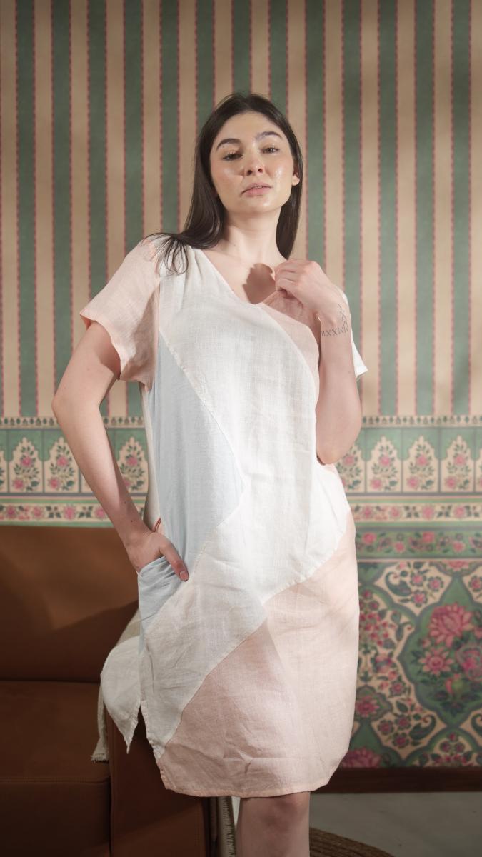 Pure Linen Solid Dresses