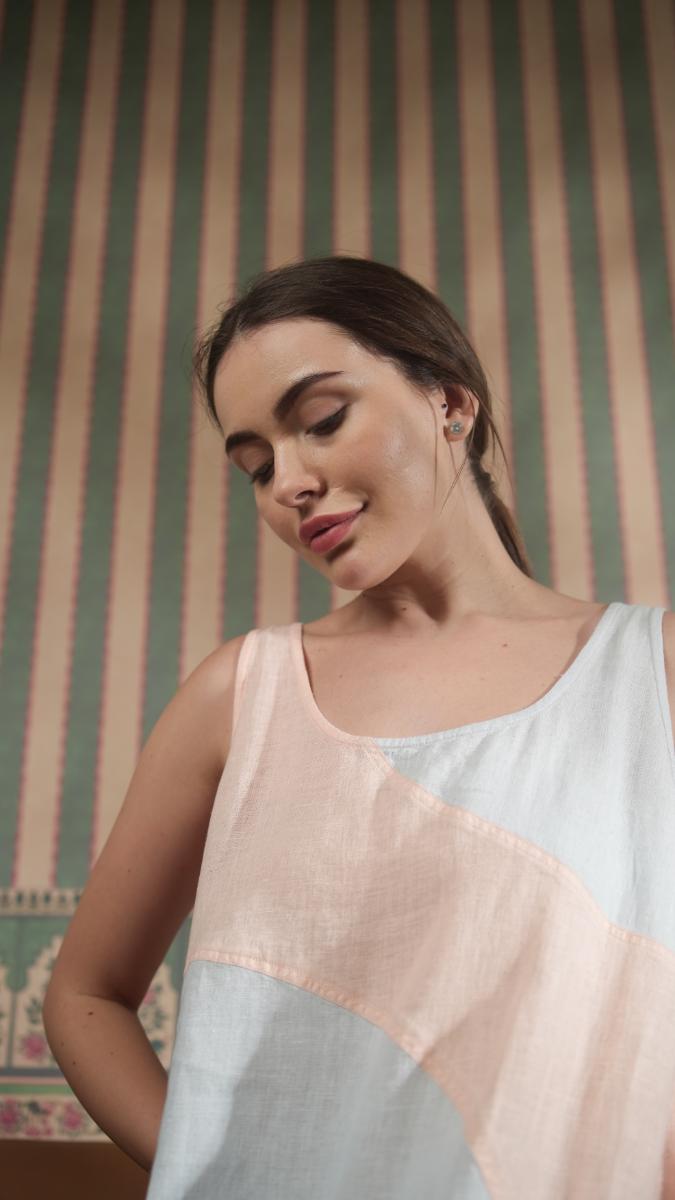 Pure Linen Solid Dresses