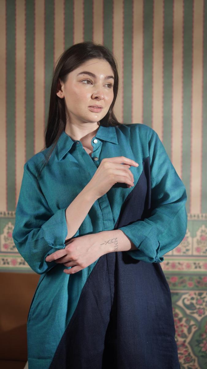 Pure Linen Solid Dresses