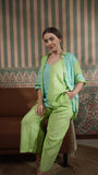Color Block Linen Co-Ord Set